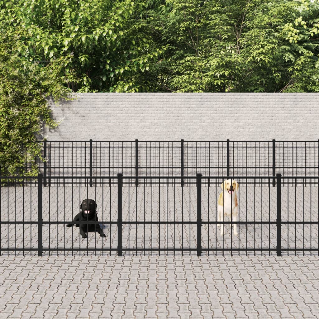 Gabbia Per Cani Da Esterno In Acciaio 18,82 M²