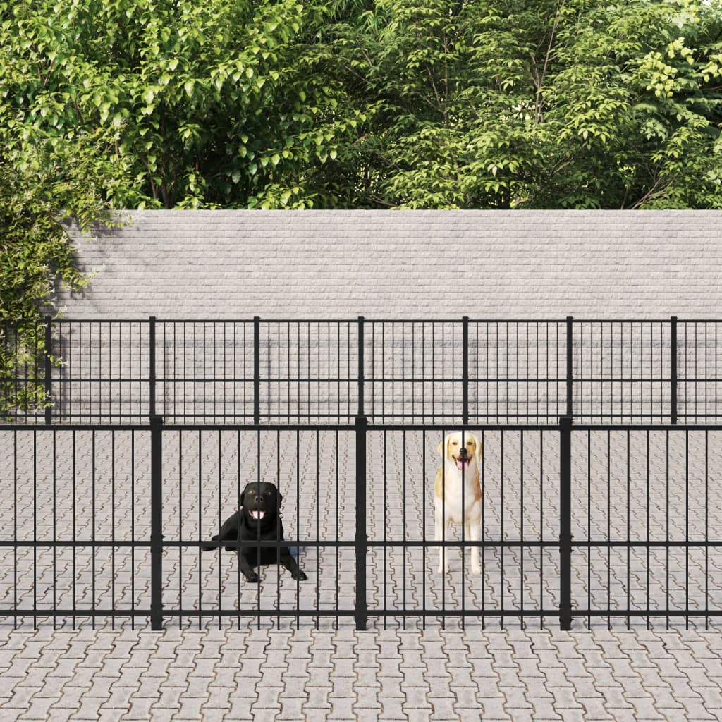 Gabbia Per Cani Da Esterno In Acciaio 18,82 M²