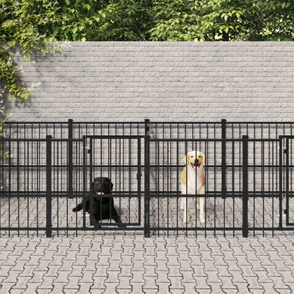 Gabbia Per Cani Da Esterno In Acciaio 18,77 M²