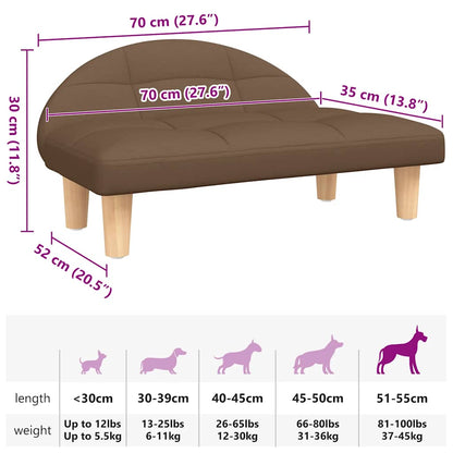 Lettino Per Cani 70X52X30 Cm In