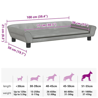Lettino Per Cani In Velluto