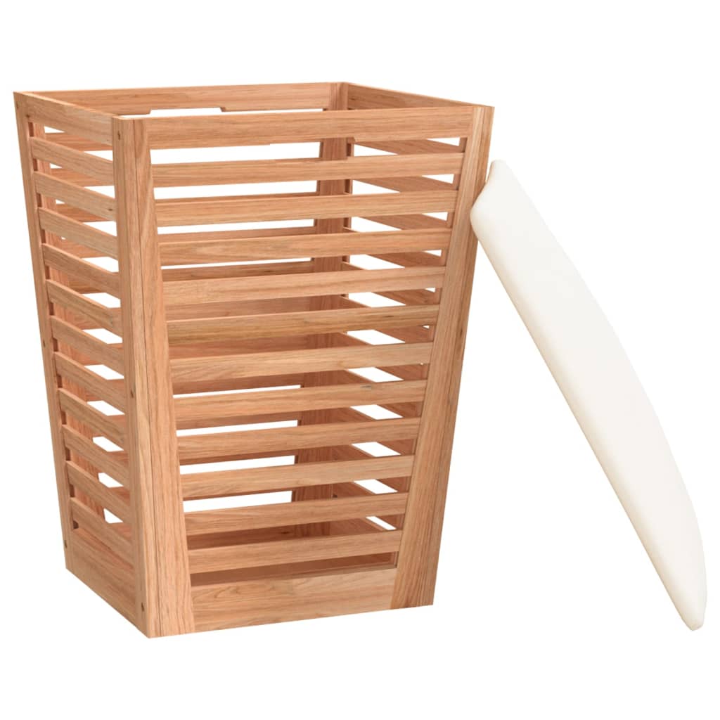 Sgabello Da Bagno 40,5X40,5X56 Cm In Legno Massello Di Noce