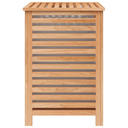 Cesto Del Bucato 45X45X65 Cm Legno Massello Di Noce
