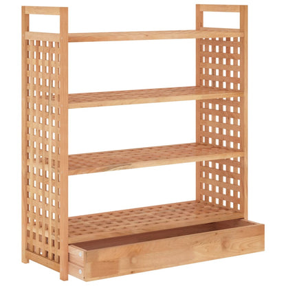 Scarpiera Con Cassetto 70X27X81 Cm Legno Massello Di Noce