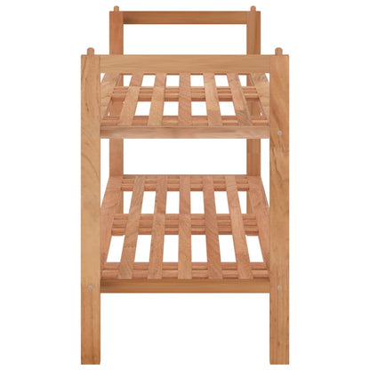 Scarpiera 69X27X41 Cm In Legno Massello Di Noce
