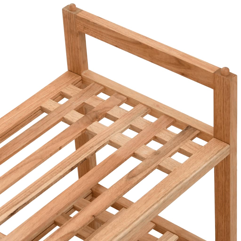 Scarpiera 69X27X41 Cm In Legno Massello Di Noce