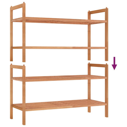 Scarpiere 2 Pz 69X27X41 Cm In Legno Massello Di Noce