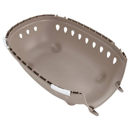 Trasportino Animali Domestici Bianco E Marrone 50X34,5X32 Cm Pp