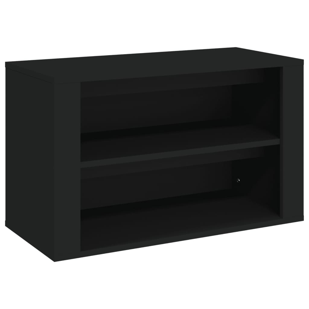 Scarpiera Nera 75X35X45 Cm In Legno Multistrato