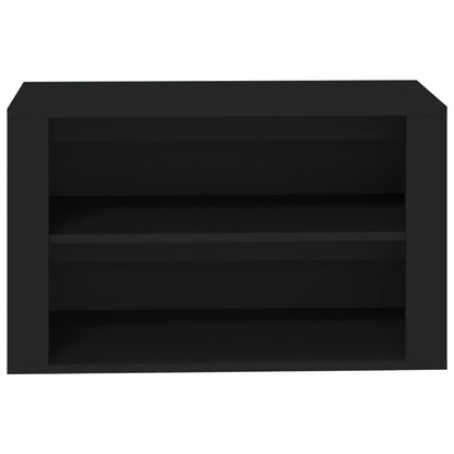 Scarpiera Nera 75X35X45 Cm In Legno Multistrato