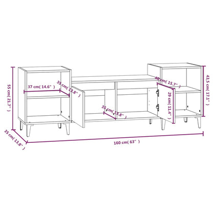 Mobile Porta Tv 160X35X55 Cm Legno Multistrato
