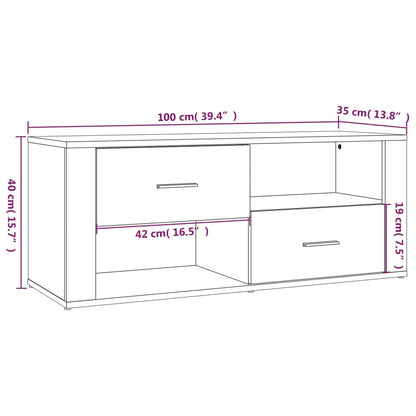 Mobile Per Tv 100X35X40 Cm Legno Multistrato