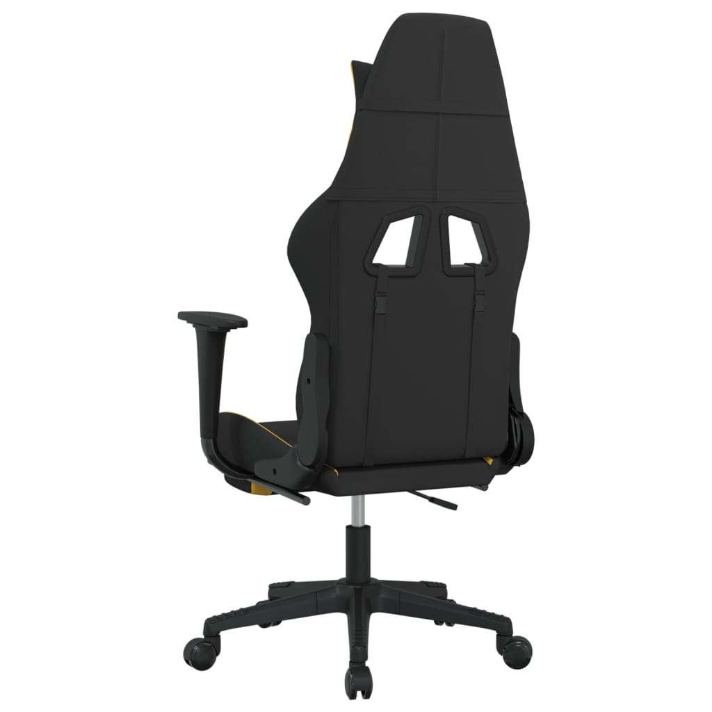 Sedia Da Gaming Nero E Giallo In Tessuto