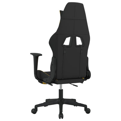 Sedia Da Gaming Nero E Giallo In Tessuto