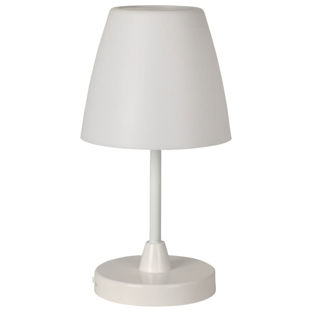 H&S Collection Lampada Da Tavolo A Led Ricaricabile Bianca 13X30 Cm