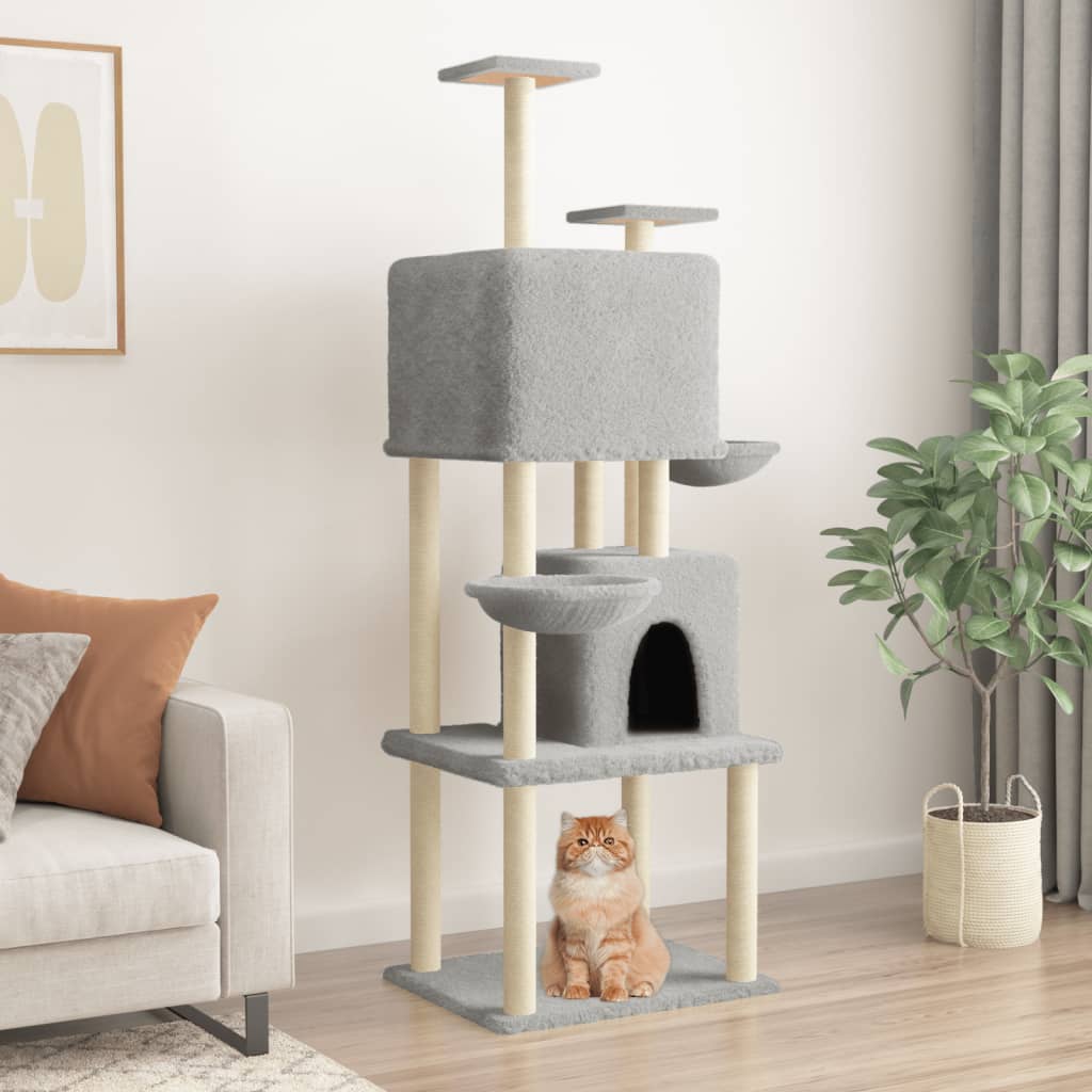 Albero Per Gatti Con Tiragraffi In Sisal 180 Cm