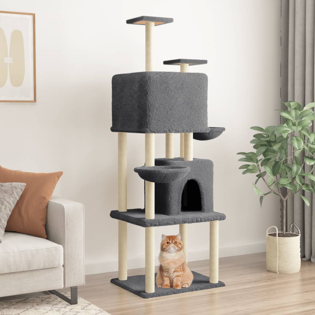 Albero Per Gatti Con Tiragraffi In Sisal 180 Cm