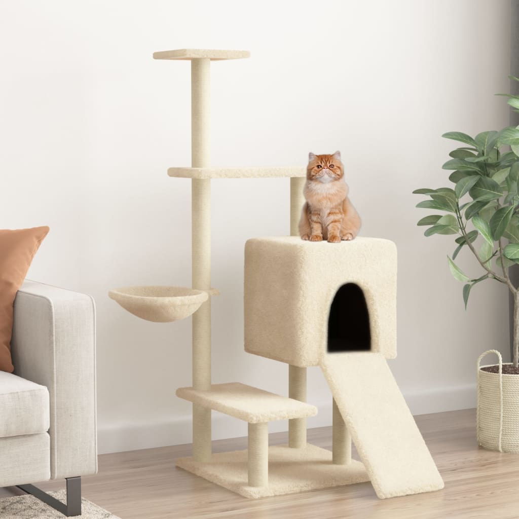 Albero Per Gatti Con Tiragraffi In Sisal 130,5 Cm