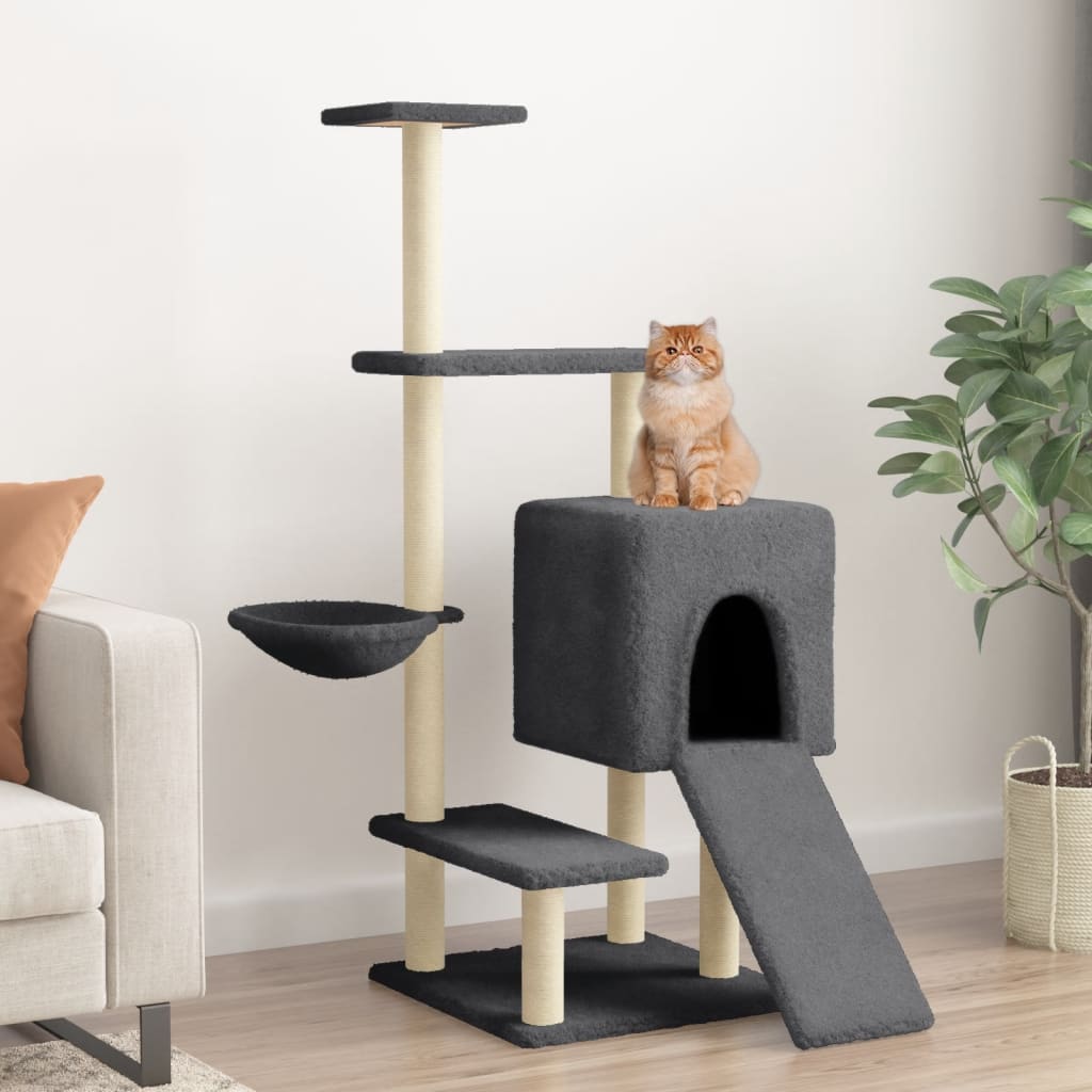 Albero Per Gatti Con Tiragraffi In Sisal 130,5 Cm