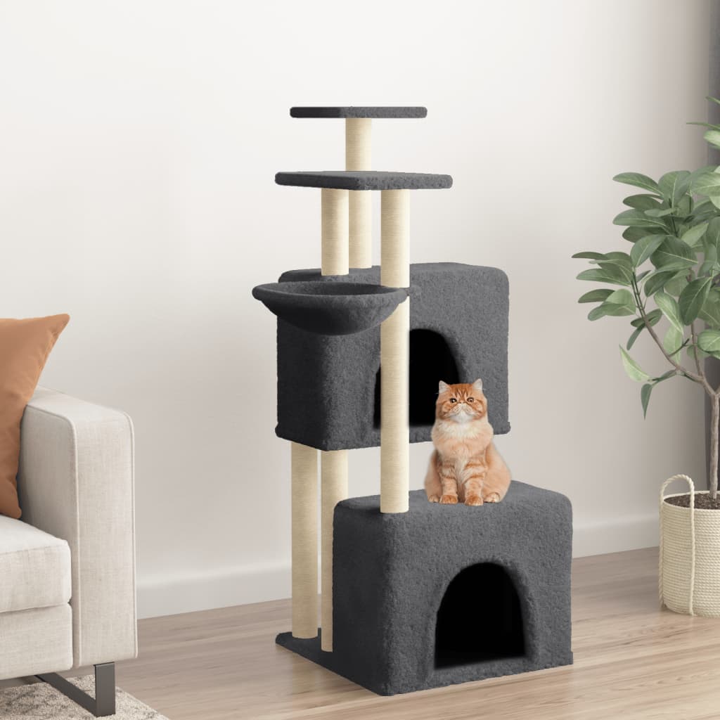 Albero Per Gatti Con Tiragraffi In Sisal 122 Cm
