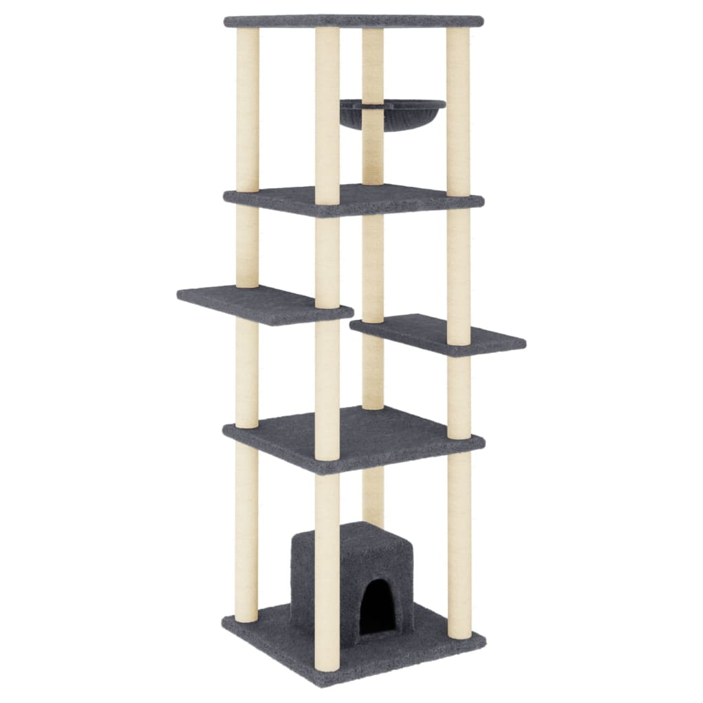 Albero Per Gatti Con Tiragraffi In Sisal 154 Cm