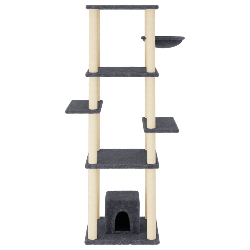 Albero Per Gatti Con Tiragraffi In Sisal 154 Cm