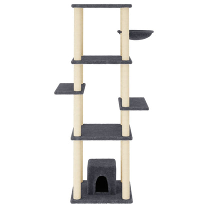 Albero Per Gatti Con Tiragraffi In Sisal 154 Cm