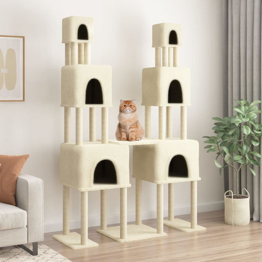 Albero Per Gatti Con Tiragraffi In Sisal 199 Cm