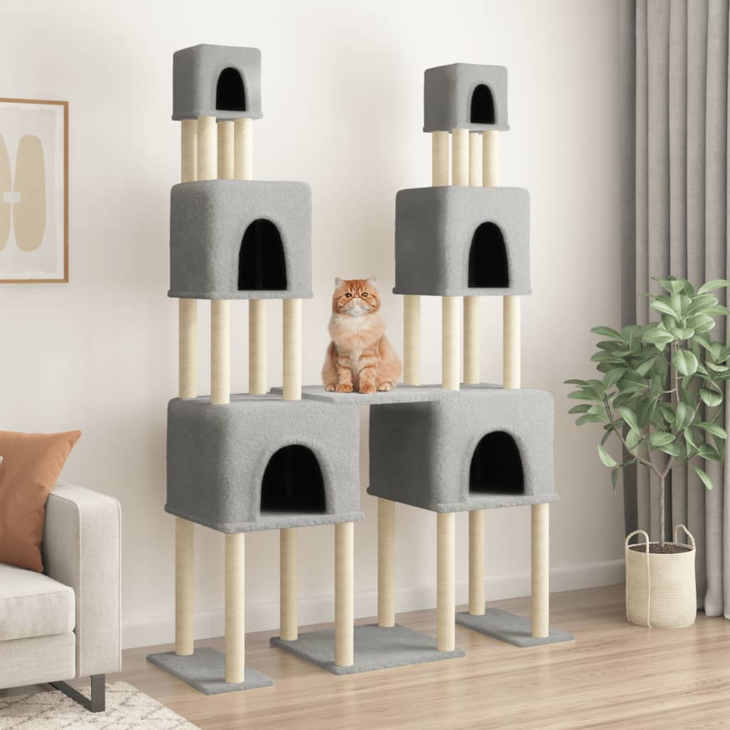Albero Per Gatti Con Tiragraffi In Sisal 199 Cm