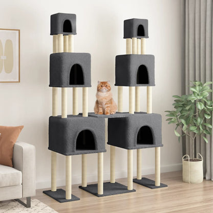 Albero Per Gatti Con Tiragraffi In Sisal 199 Cm