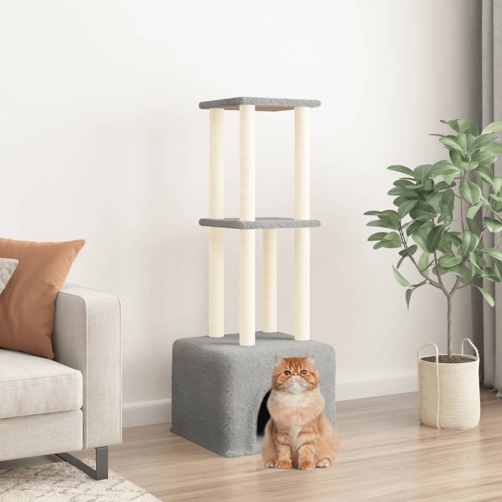 Albero Per Gatti Con Tiragraffi In Sisal 133,5 Cm
