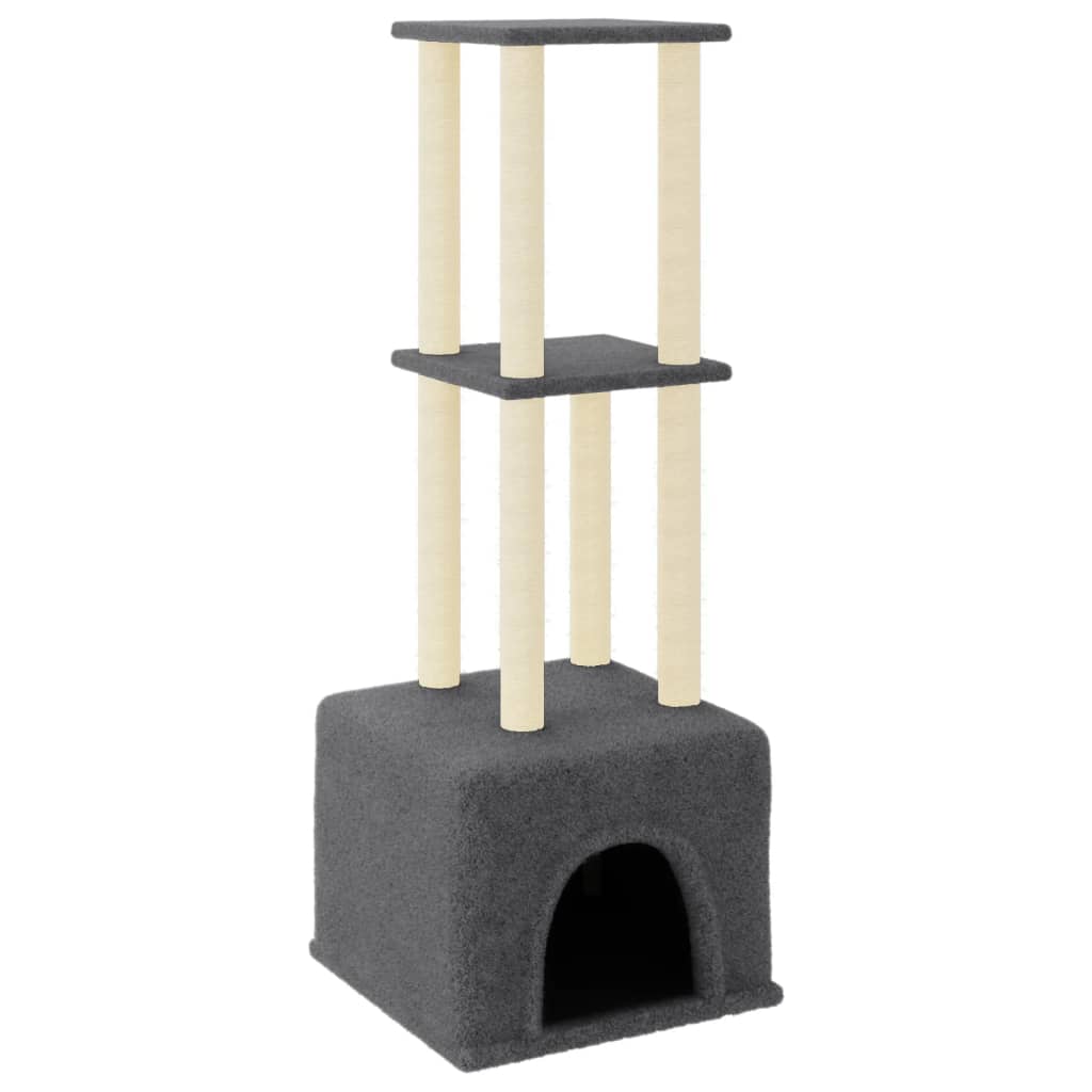 Albero Per Gatti Con Tiragraffi In Sisal 133,5 Cm