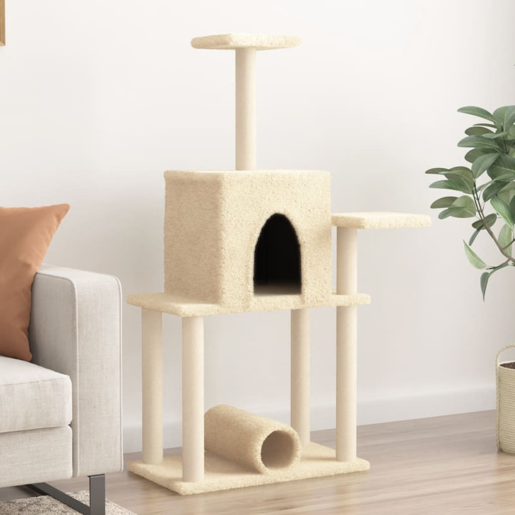 Albero Per Gatti Con Tiragraffi In Sisal 122 Cm