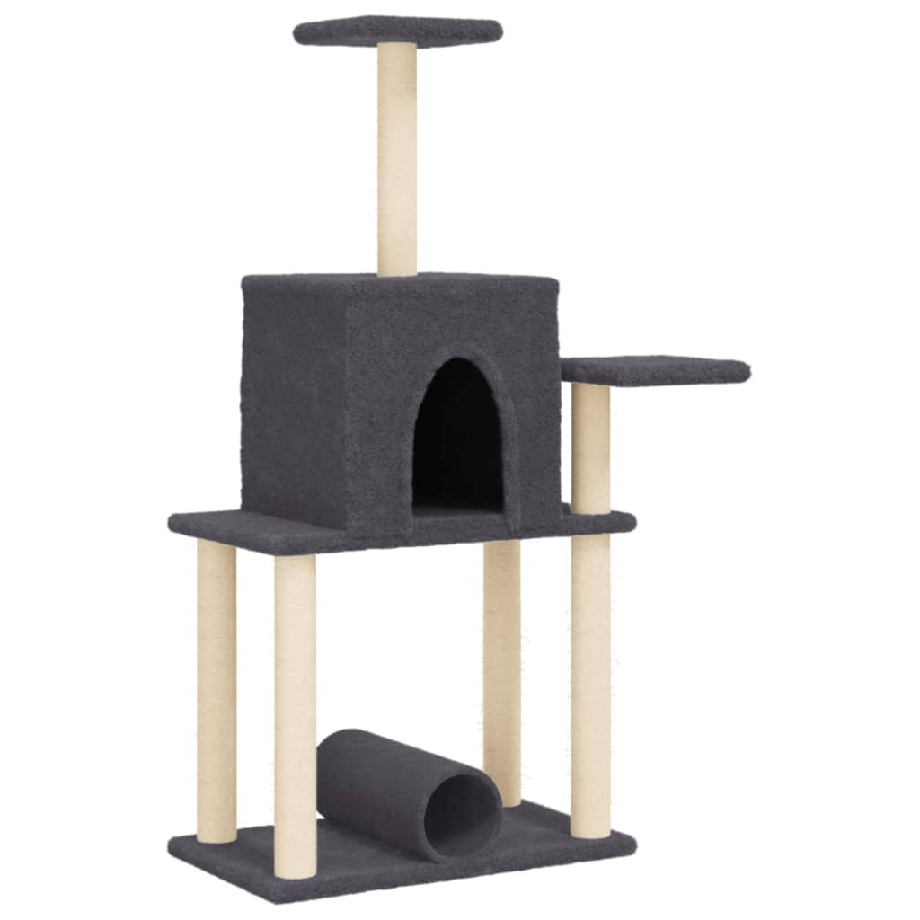 Albero Per Gatti Con Tiragraffi In Sisal 122 Cm