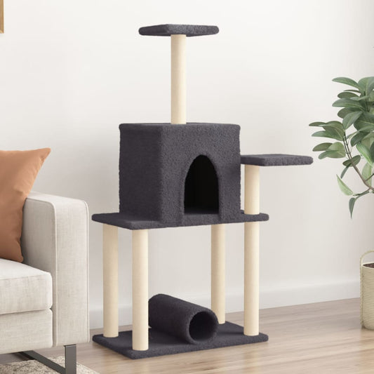 Albero Per Gatti Con Tiragraffi In Sisal 122 Cm