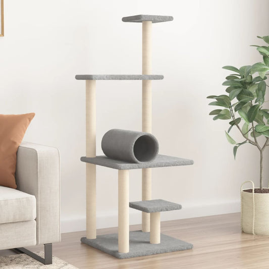 Albero Per Gatti Con Tiragraffi In Sisal 136 Cm