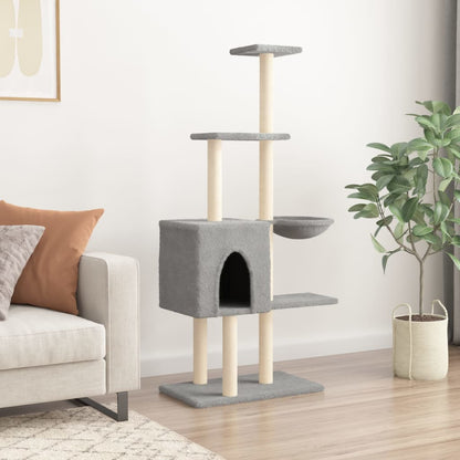 Albero Per Gatti Con Tiragraffi In Sisal 145 Cm
