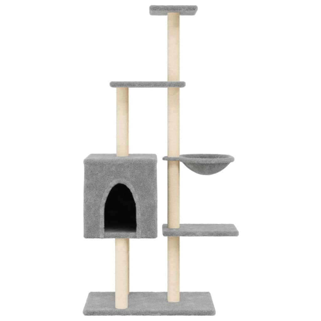 Albero Per Gatti Con Tiragraffi In Sisal 145 Cm