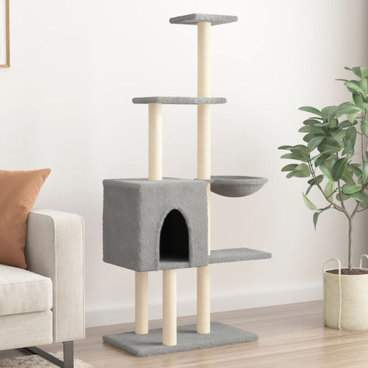Albero Per Gatti Con Tiragraffi In Sisal 145 Cm