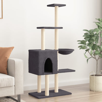 Albero Per Gatti Con Tiragraffi In Sisal 145 Cm
