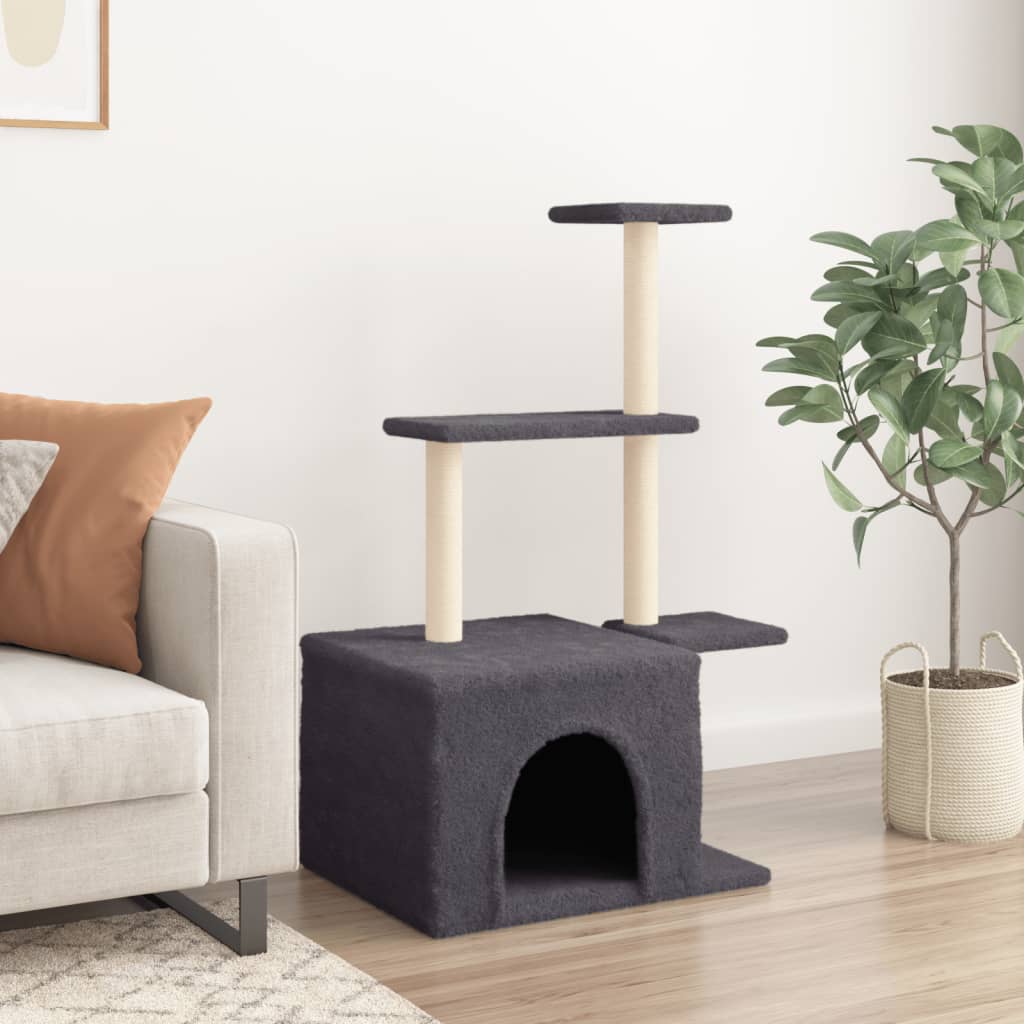 Albero Per Gatti Con Tiragraffi In Sisal 110 Cm