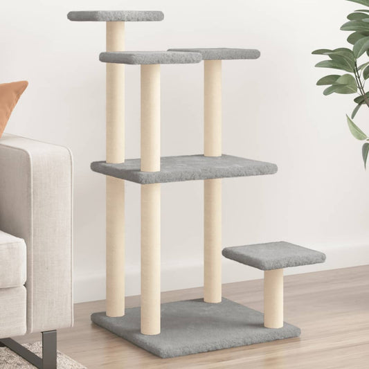 Pali Tiragraffi Per Gatti Con Piattaforme 98,5 Cm