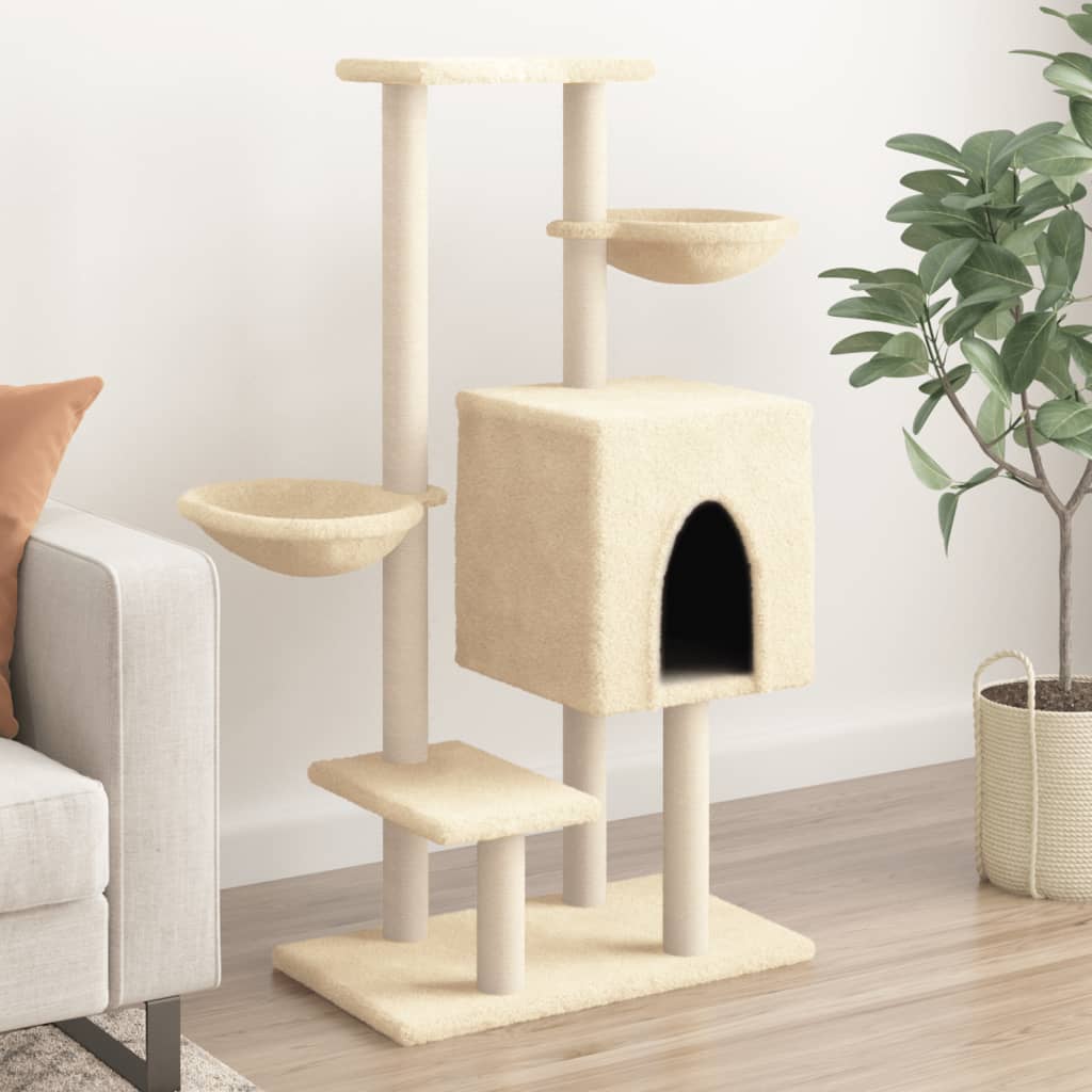 Albero Per Gatti Con Tiragraffi In Sisal 117 Cm