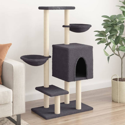 Albero Per Gatti Con Tiragraffi In Sisal 117 Cm