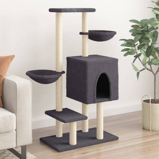 Albero Per Gatti Con Tiragraffi In Sisal 117 Cm