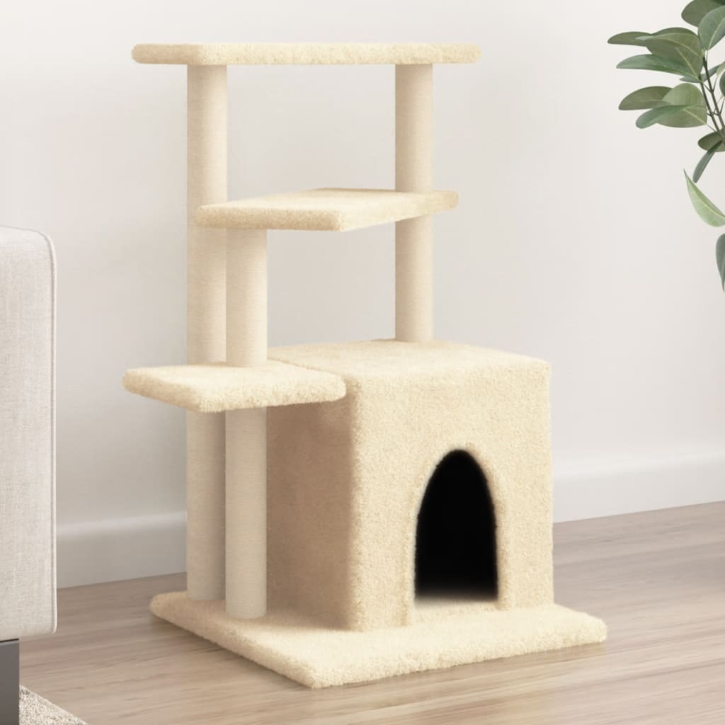 Albero Per Gatti Con Tiragraffi In Sisal 83,5 Cm