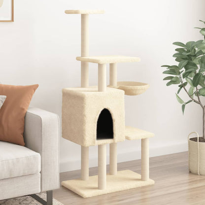 Albero Per Gatti Con Tiragraffi In Sisal 131 Cm