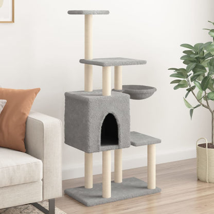 Albero Per Gatti Con Tiragraffi In Sisal 131 Cm