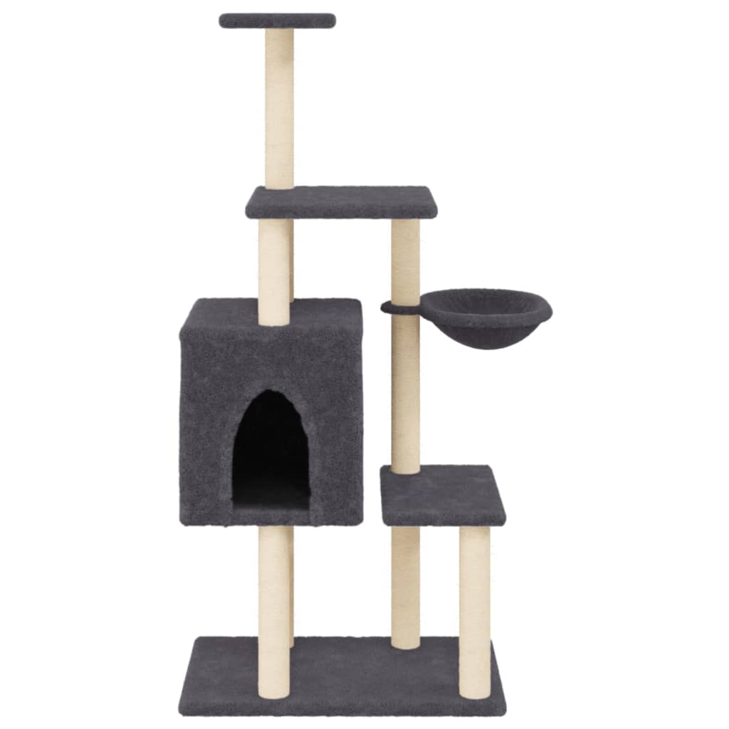 Albero Per Gatti Con Tiragraffi In Sisal 131 Cm