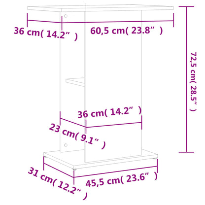 Supporto Per Acquario 60,5X36X72,5Cm Multistrato